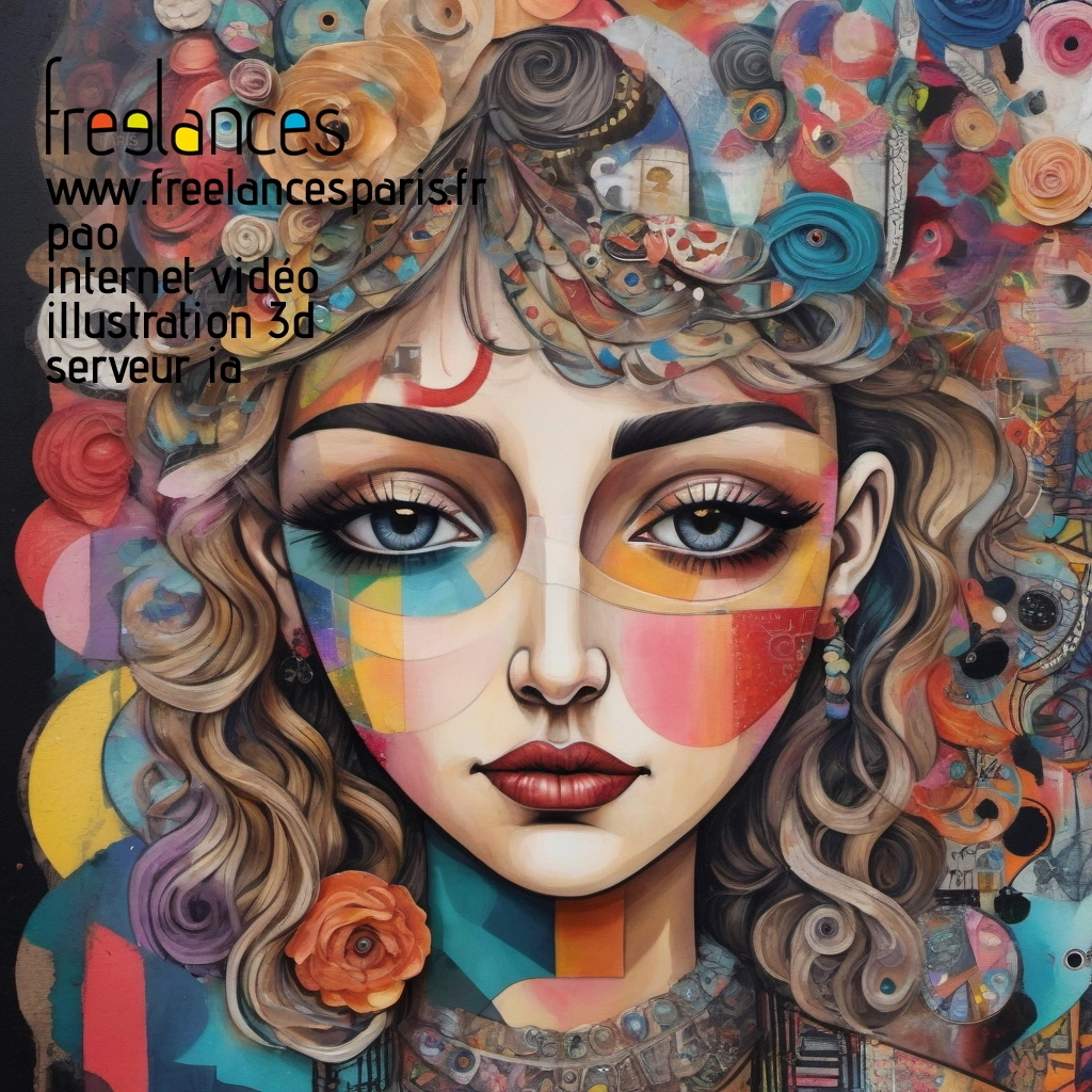 Pao mise en page internet vidéo illustration 3d serveur IA générative AI freelance paris studio de création magazines of4st9b0